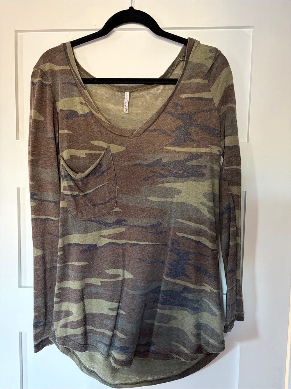 Z Supply Camo Long-Sleeve V-Neck